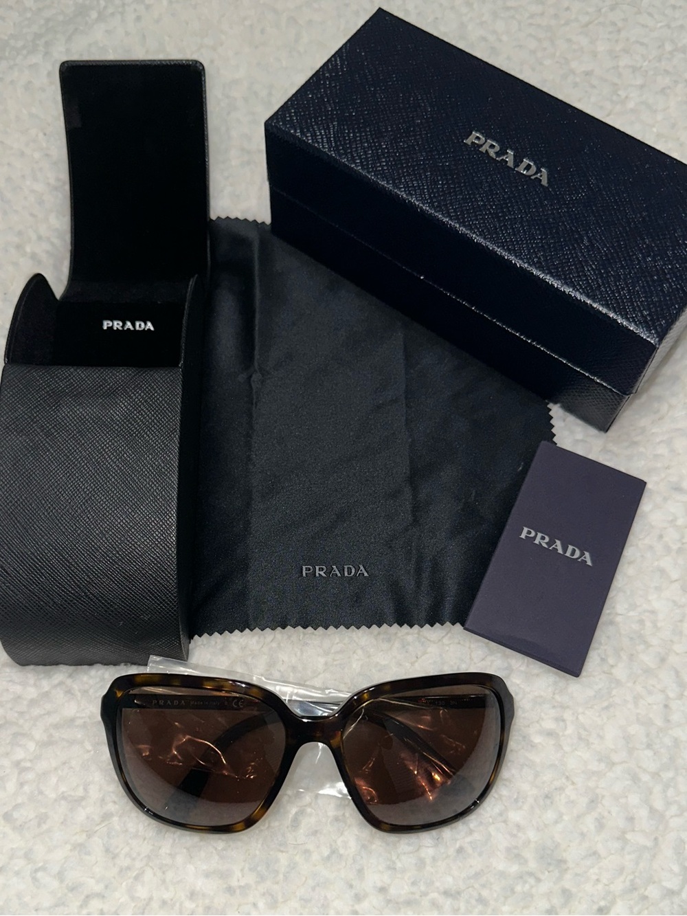 Prada Tortoiseshell Sunglasses with Brown Lenses